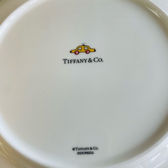 Tiffany & Co 5th Avenue Dessert Plate Tableware Dish Set of 4 Authentic OBRO - Picture 6 of 7